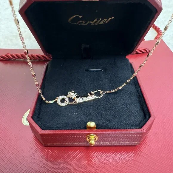 Cartier cheetah necklace 18K gold - Picture 5 of 8